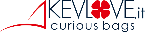 Kevlove: vendita online borse artigianali, tessuto di vela. logo